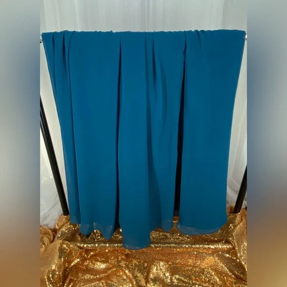 Elegant Side Split Teal Blue Bridesmaid Dresses One Shoulder wedding grad New